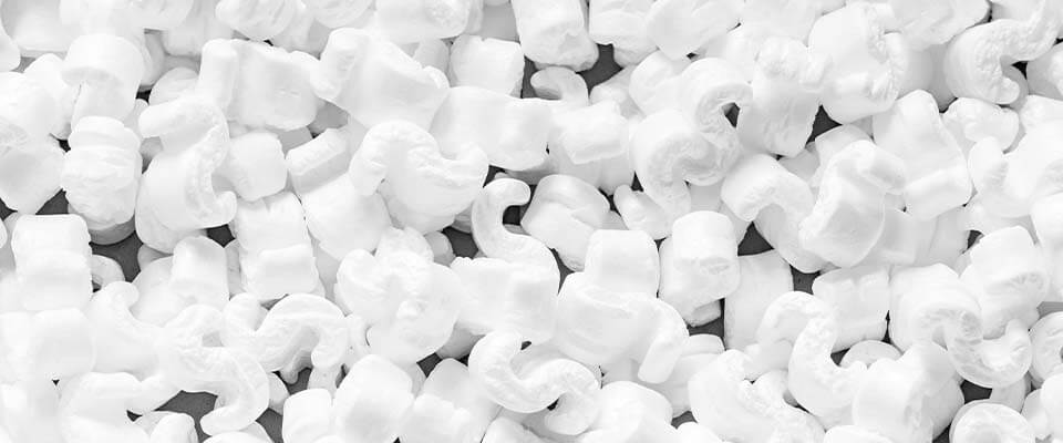 Polystyrénové guličky do betónu a obalov – drvený EPS materiál vhodný na recykláciu a výplne